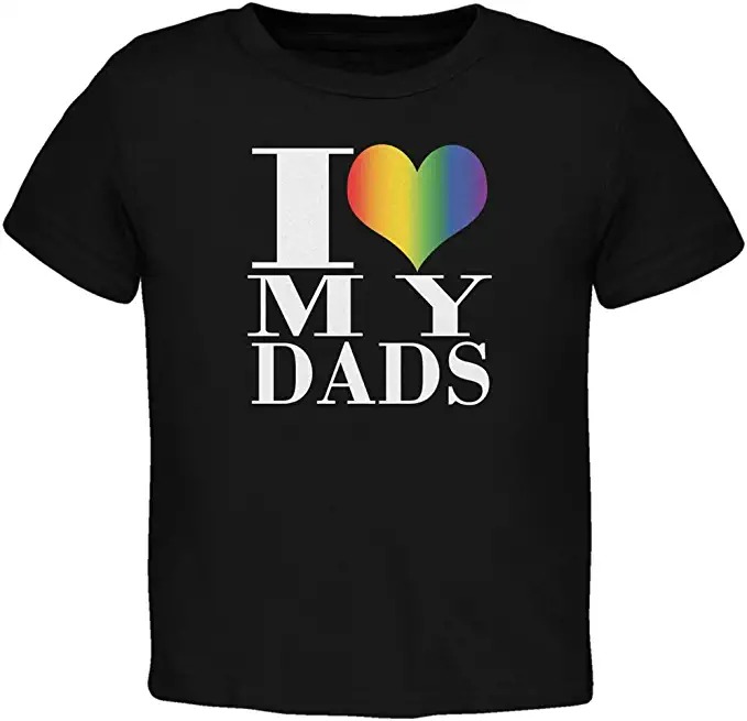 2022 I love my Dads with LGBT heart icon shirt