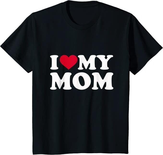 2022 I love my mom with heart icon shirt