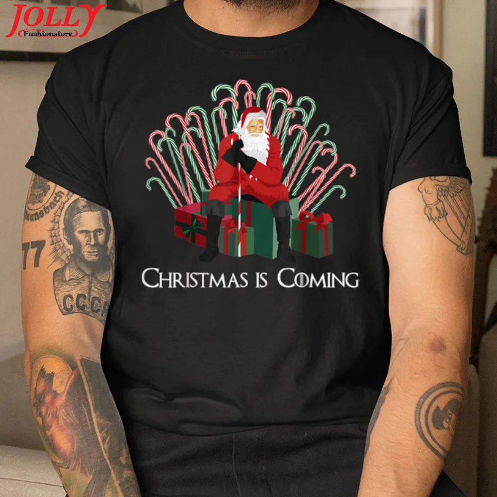 2022 Candy cane throne santa ugly christmas xmas shirt