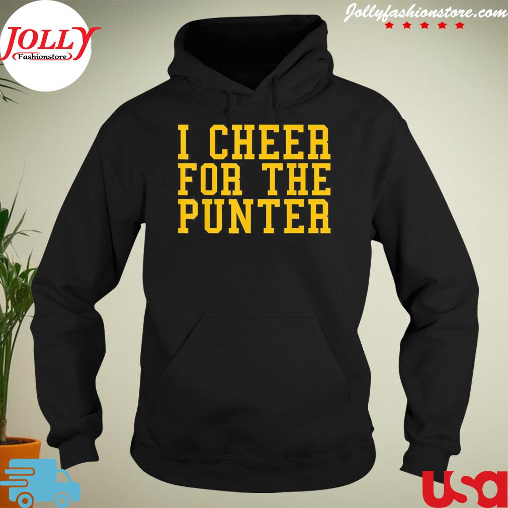 2023 I cheer For The Punter Funny Saying T-Shirt hoodie-black