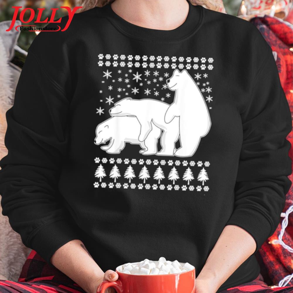 3 bears humping ugly christmas adult humor s Sweater