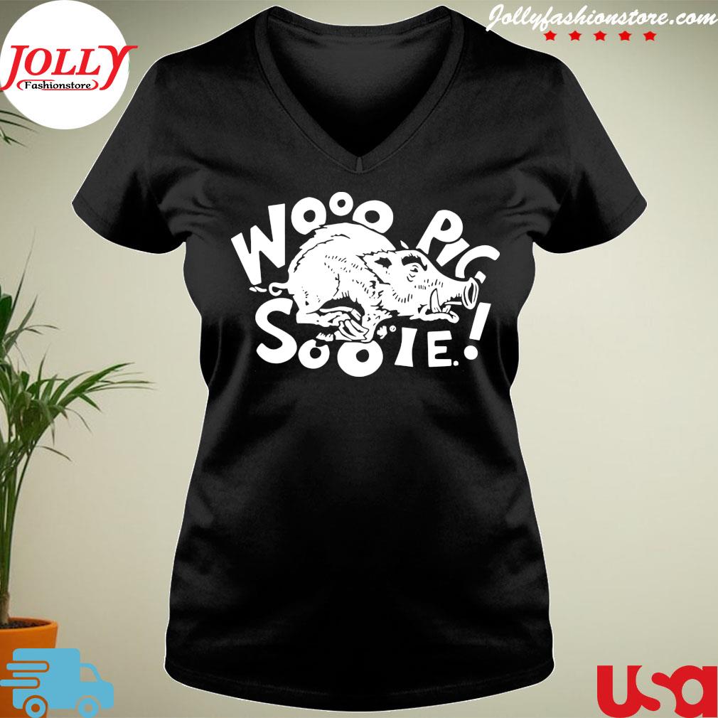 Arkansas Razorbacks Woo Pig Sooie american Shirt Ladies Tee