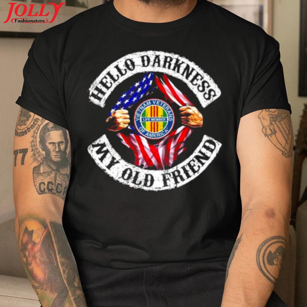 Blood inside me Vietnam veterans of America hello darkness my old friend 2022 shirt