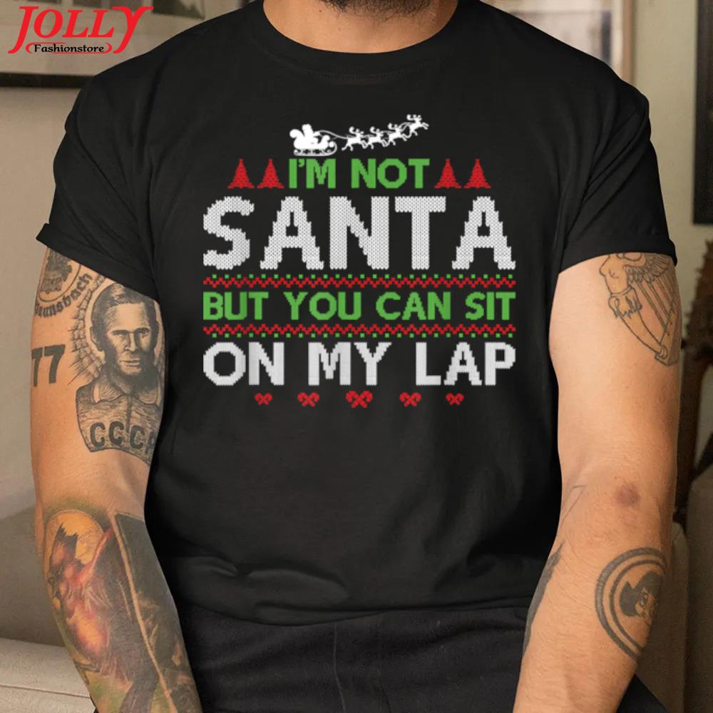 Christmas santa lap ugly christmas funny shirt