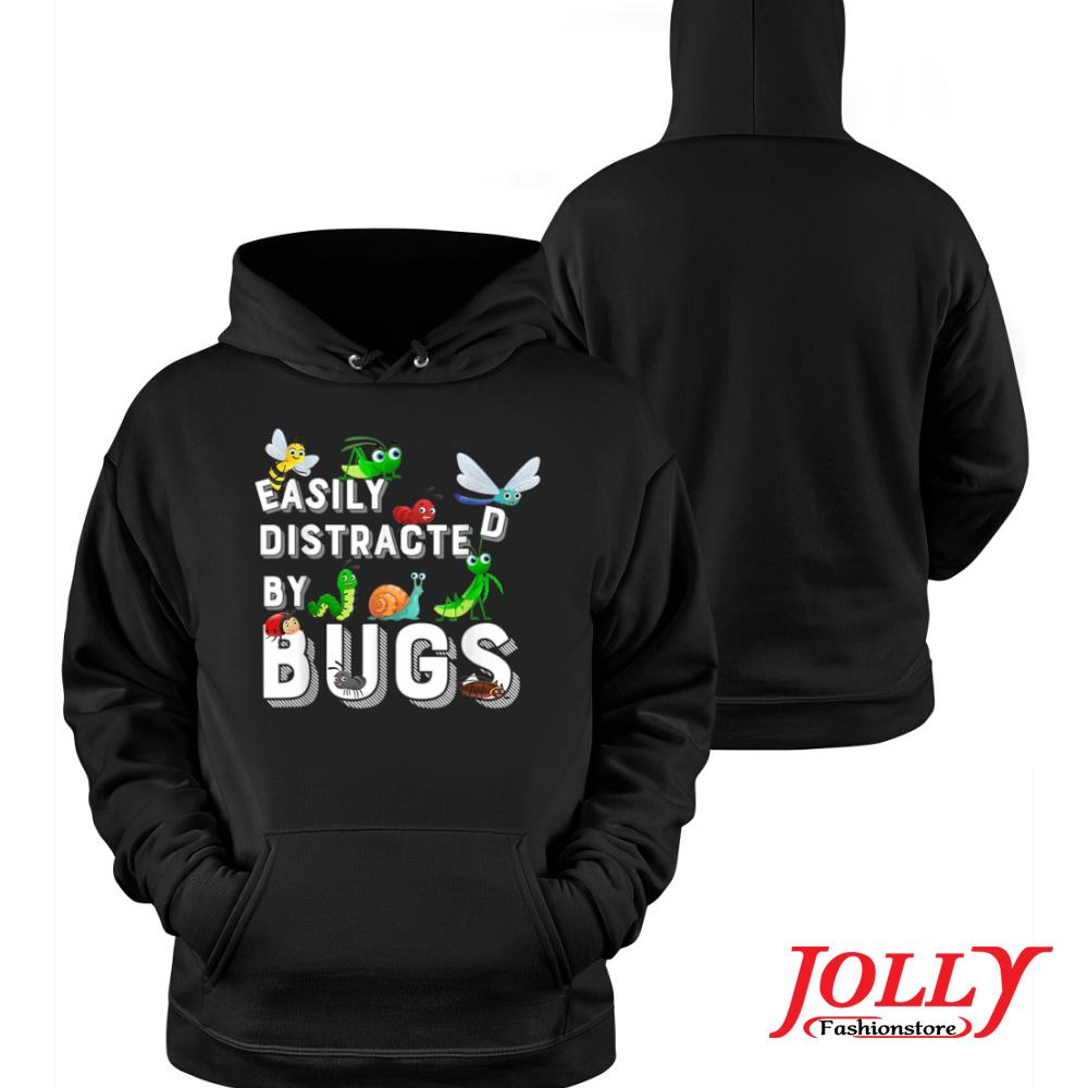 Cute science design bug insects easily distracted by bugs new design s Hoodie
