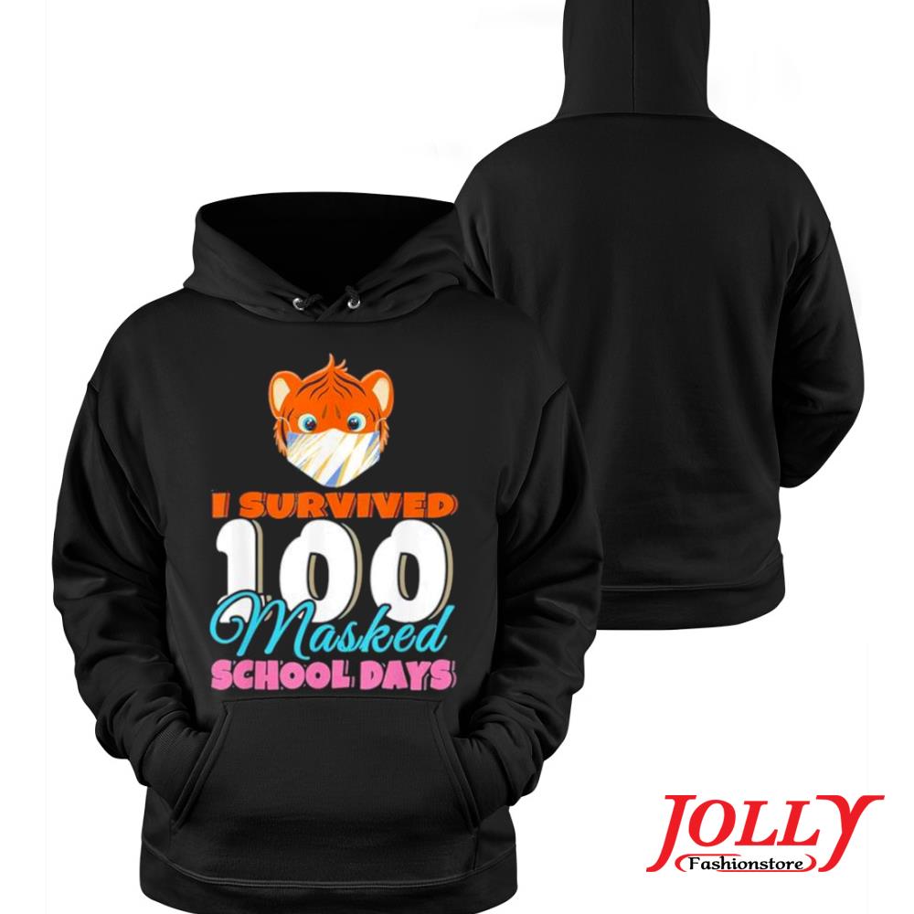 Days of school 100th day 100 teacher masked school gift s Hoodie