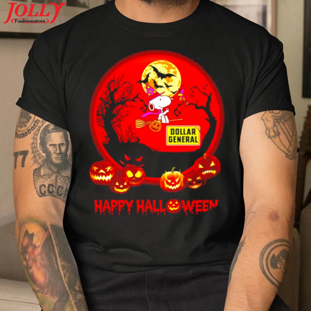 Dollar general Snoopy witch happy halloween 2022 shirt