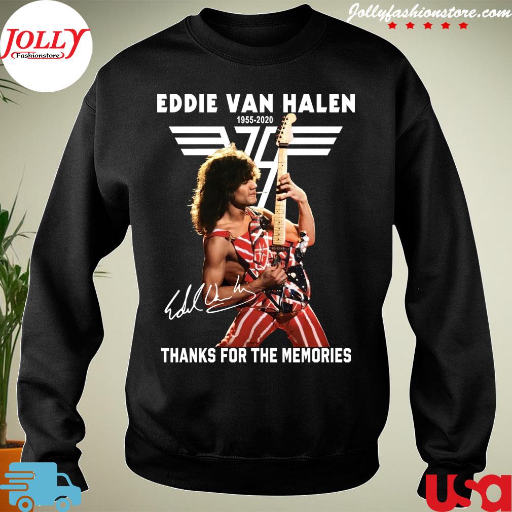 Eddie Van Halen 1955 2020 Thank For The Memories Signatures official design s Sweater