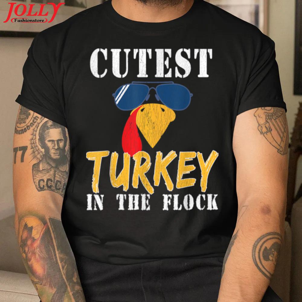 Fall season cutest Turkey head happy thanksgiving 2022 shirt