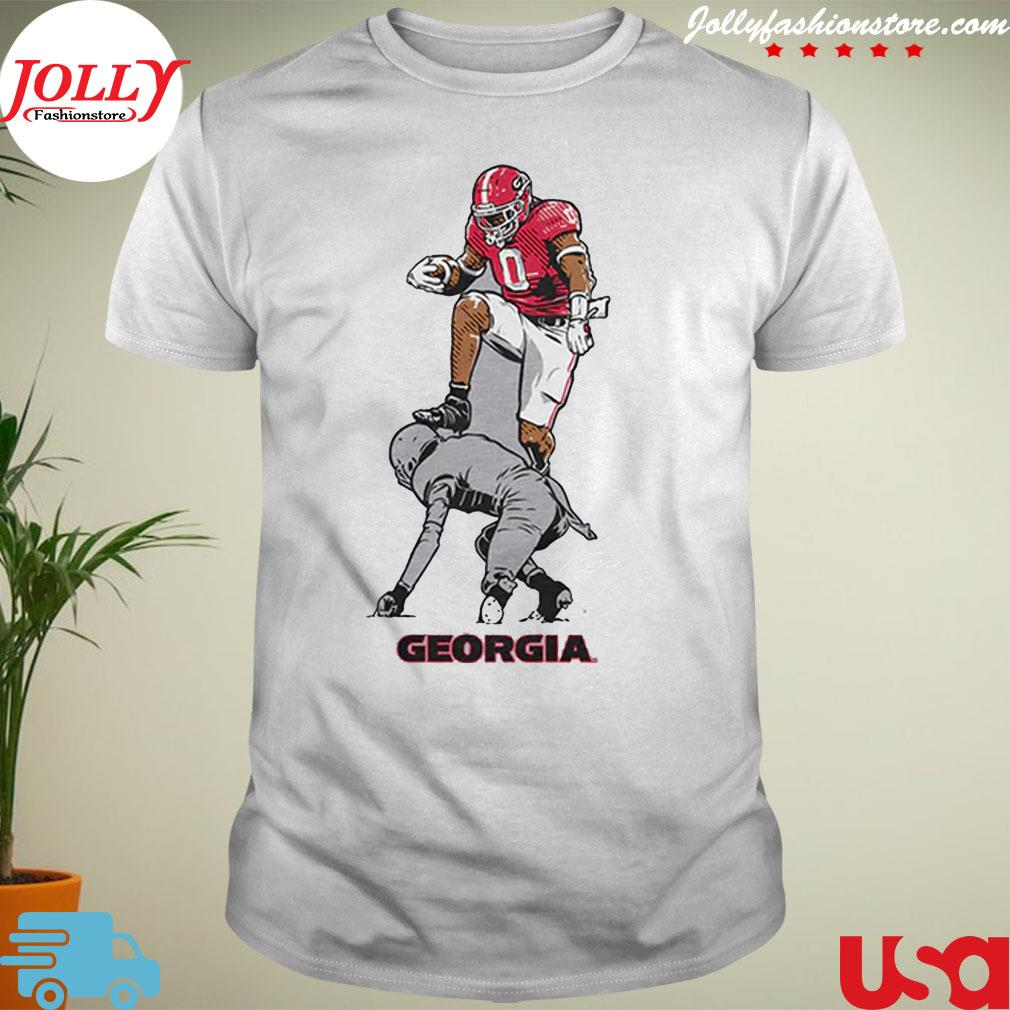 Georgia Football darnell Washington the hurdle signature shirt
