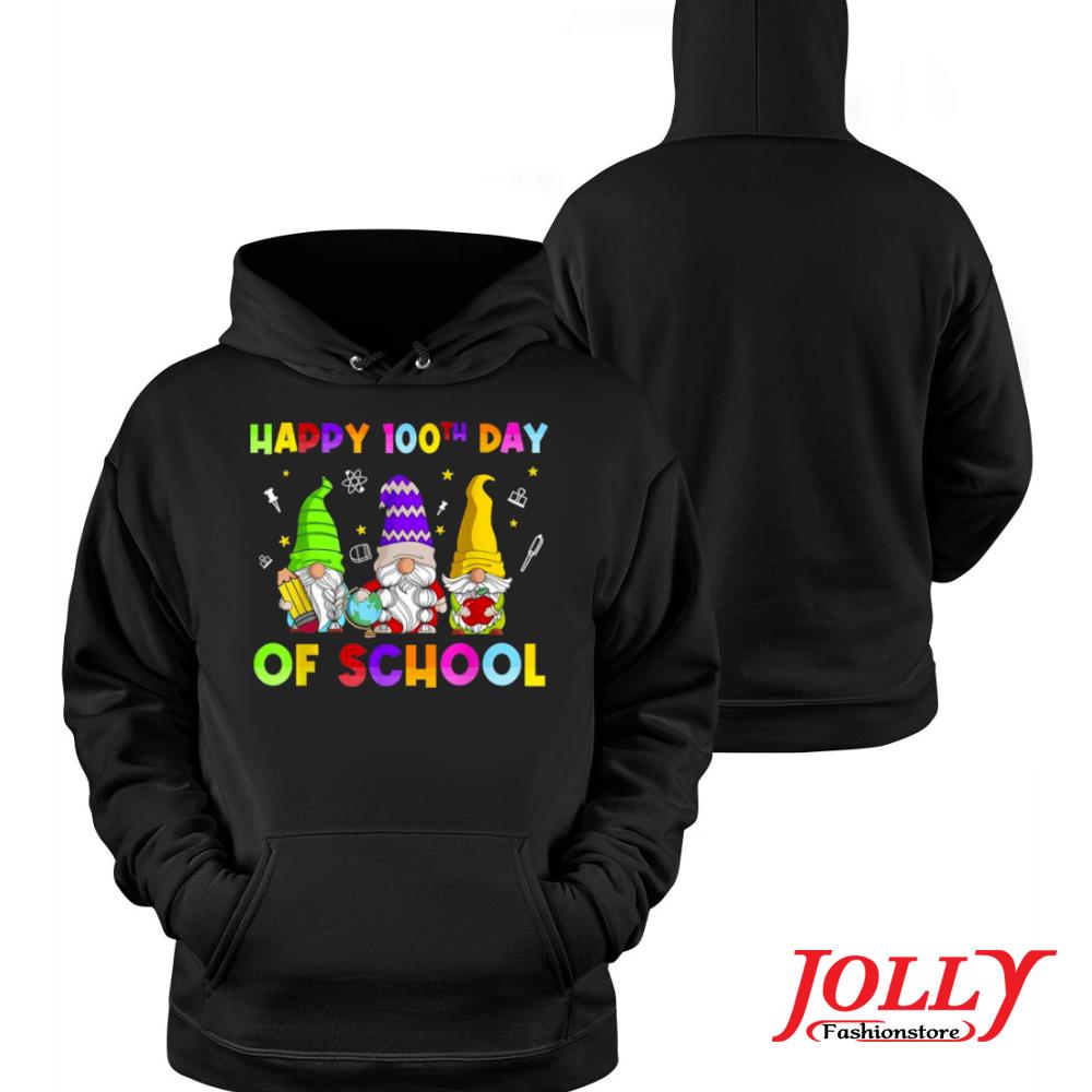 Gnomies happy 100th day of school gnome teacher gift s Hoodie