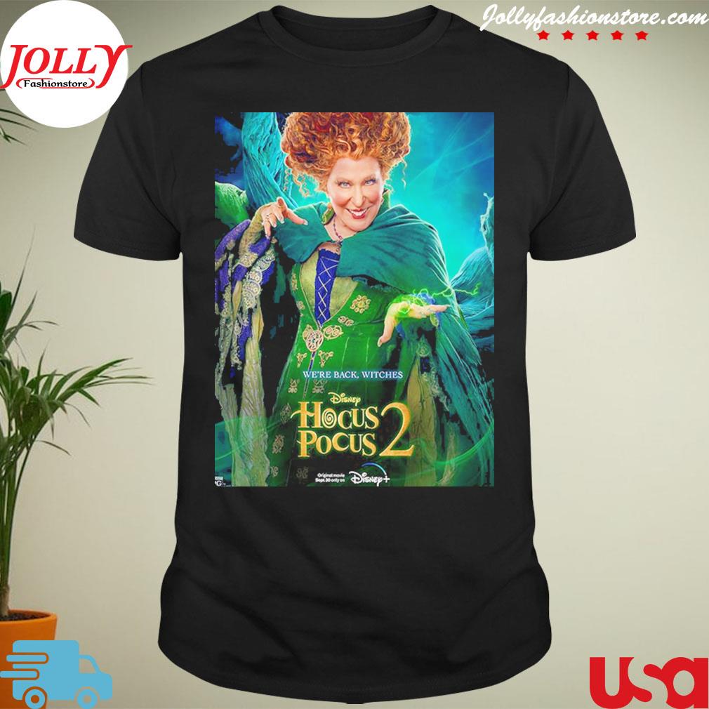 Hocus pocus 2 disney we're back witches bette midler as winifred sanderson shirt