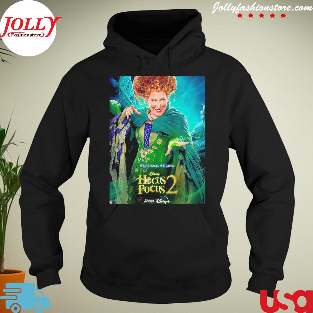 Hocus pocus 2 disney we're back witches bette midler as winifred sanderson s hoodie-black