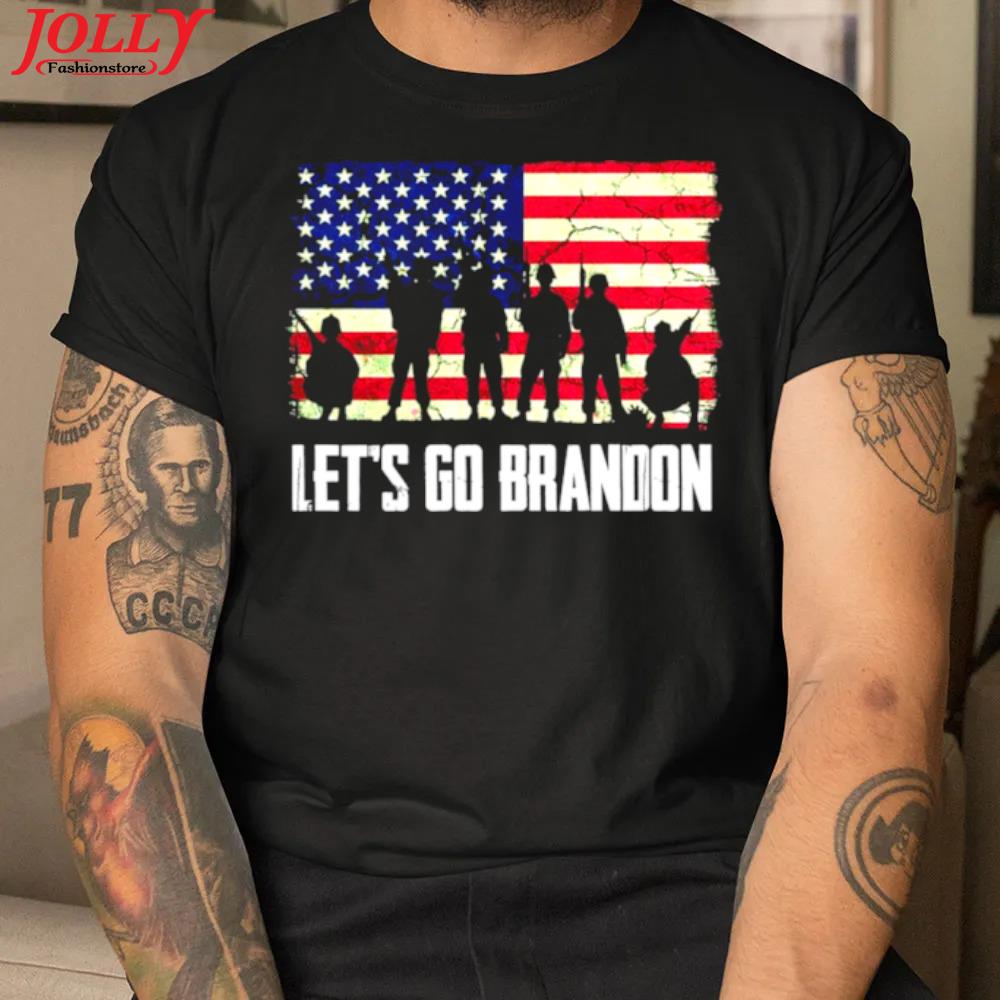 Let's go brandon American flag veterans 2022 shirt