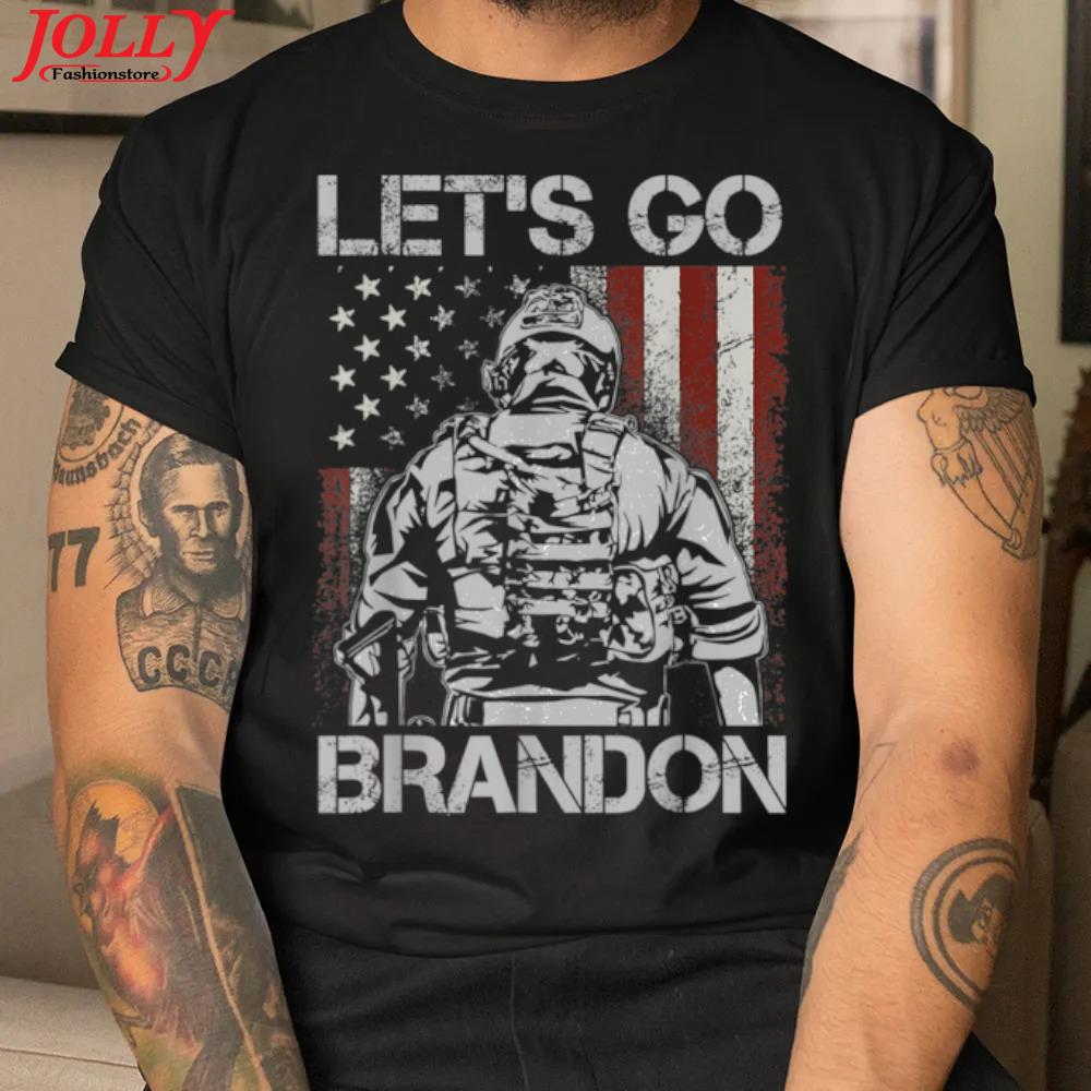 Let's go brandon veteran us American flag veterans gift 2022 shirt
