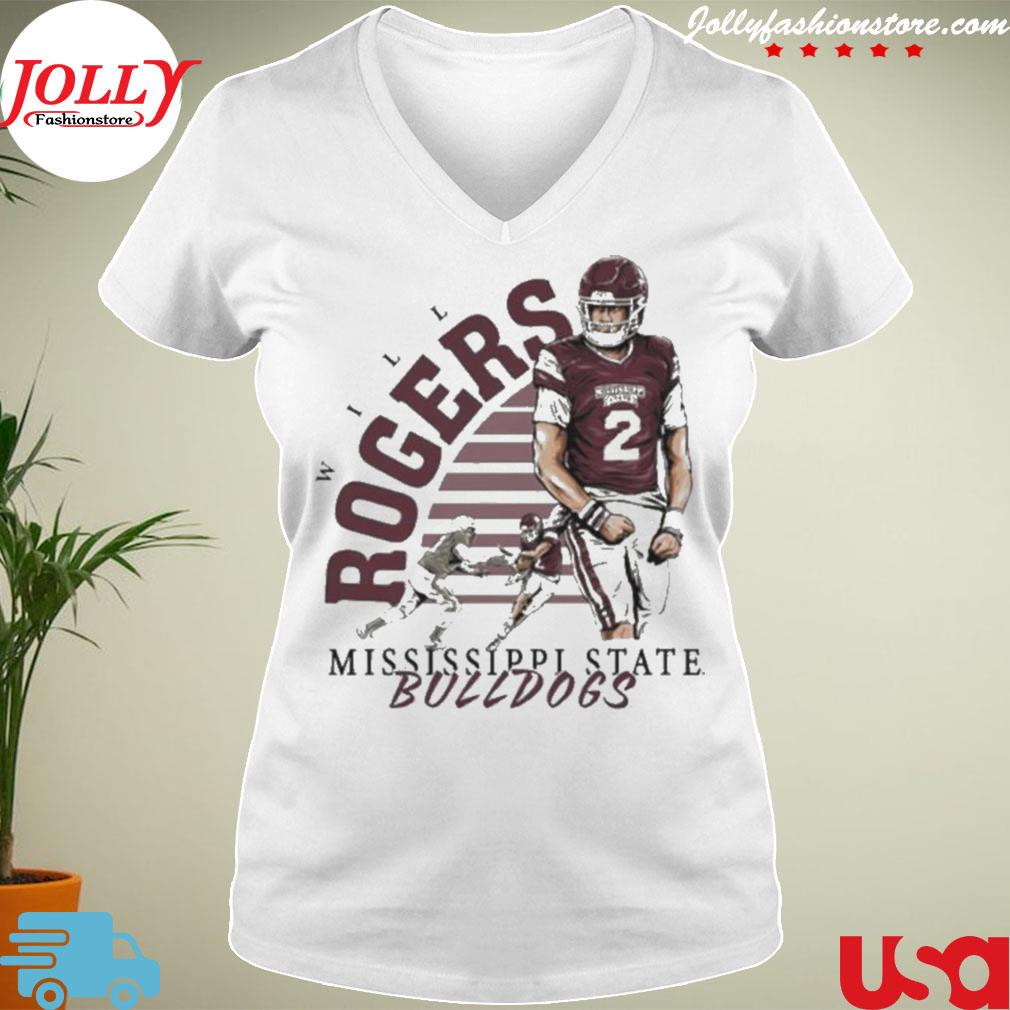 MississippI state Bulldogs will rogers throwback 2022 s Ladies Tee