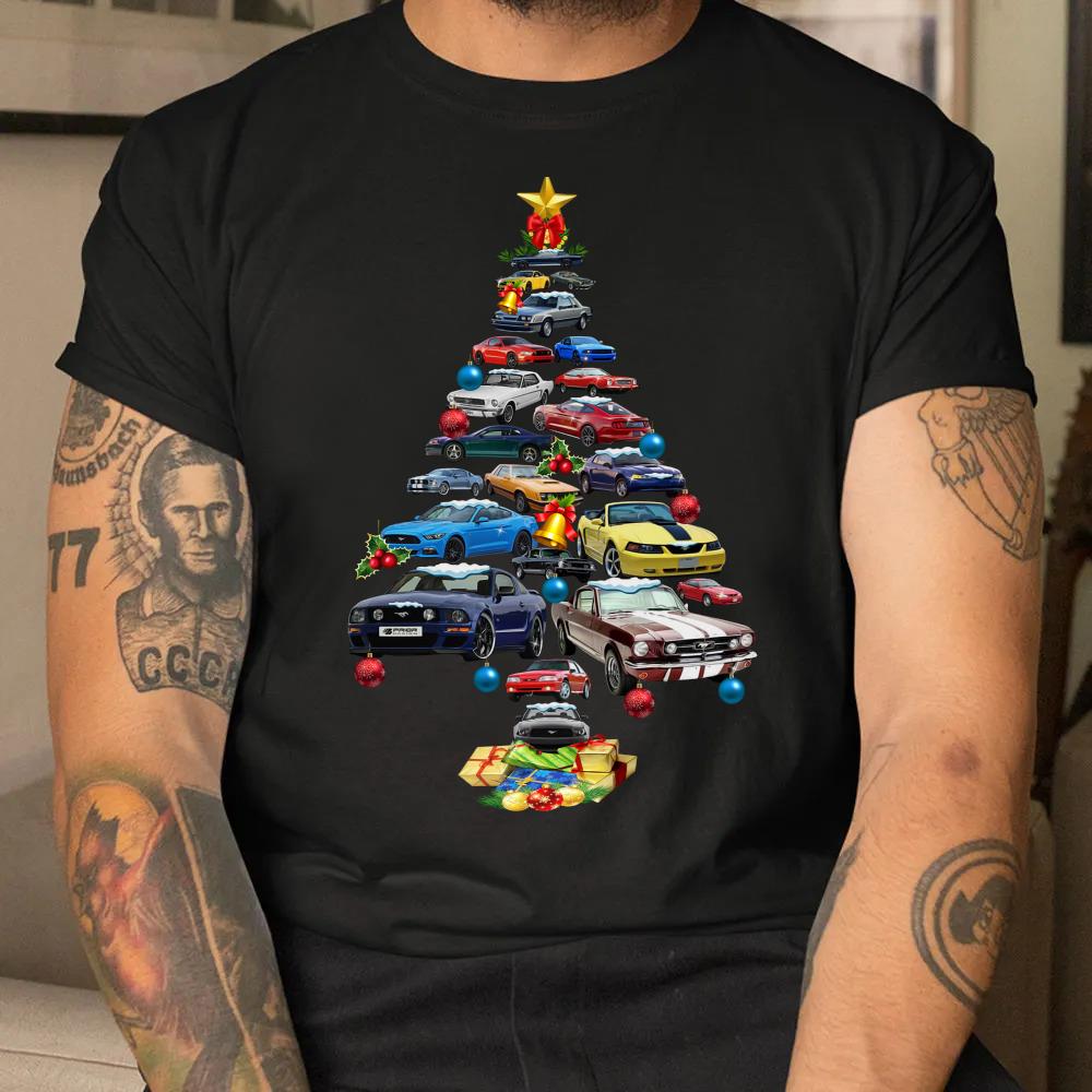 Mustang cars tree 2022 Ugly Christmas sweater