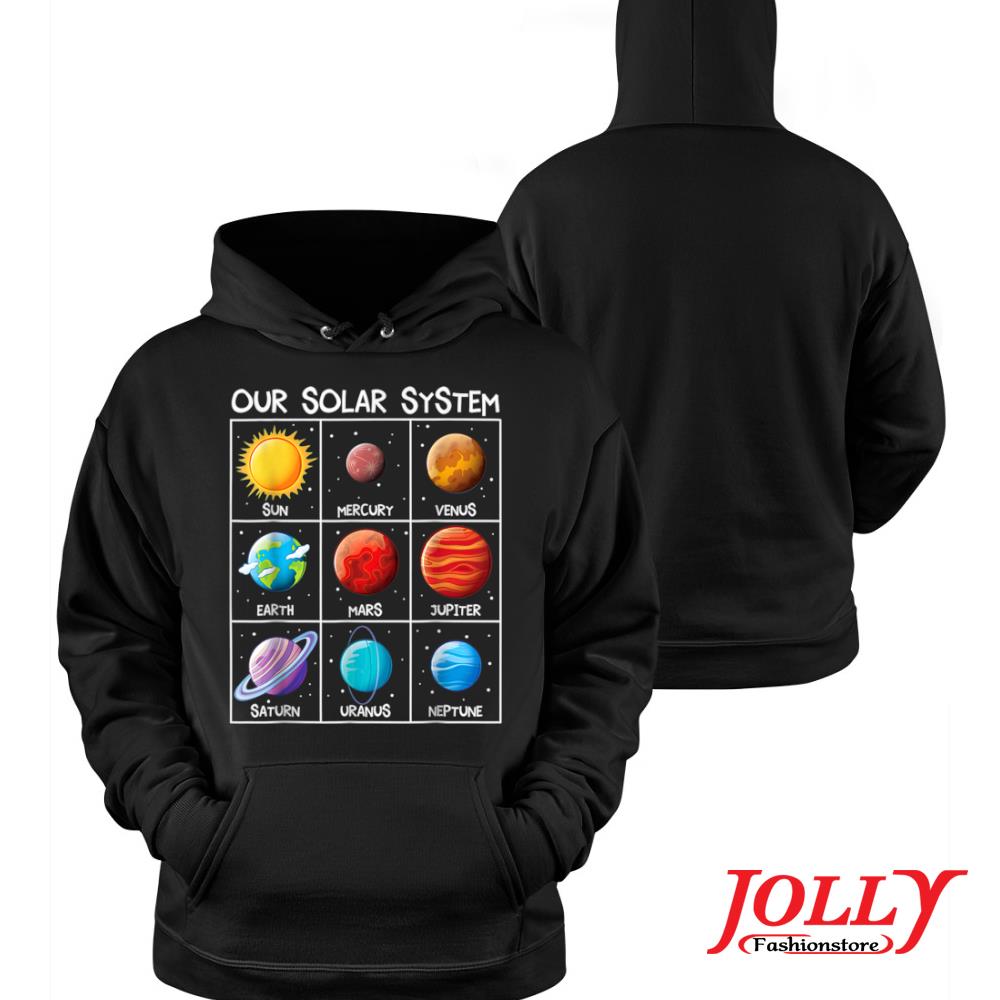 Our solar system planets space boys girls science new design s Hoodie