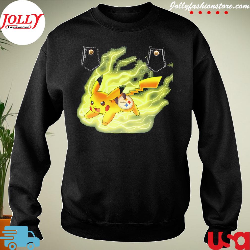 Pikachu angry moment Pittsburgh Steelers logo s Sweater