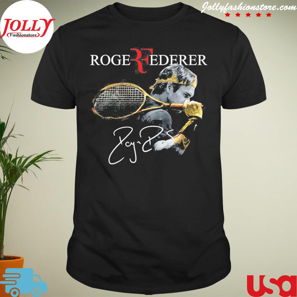 Roger federer tennis signature 2022 new design shirt