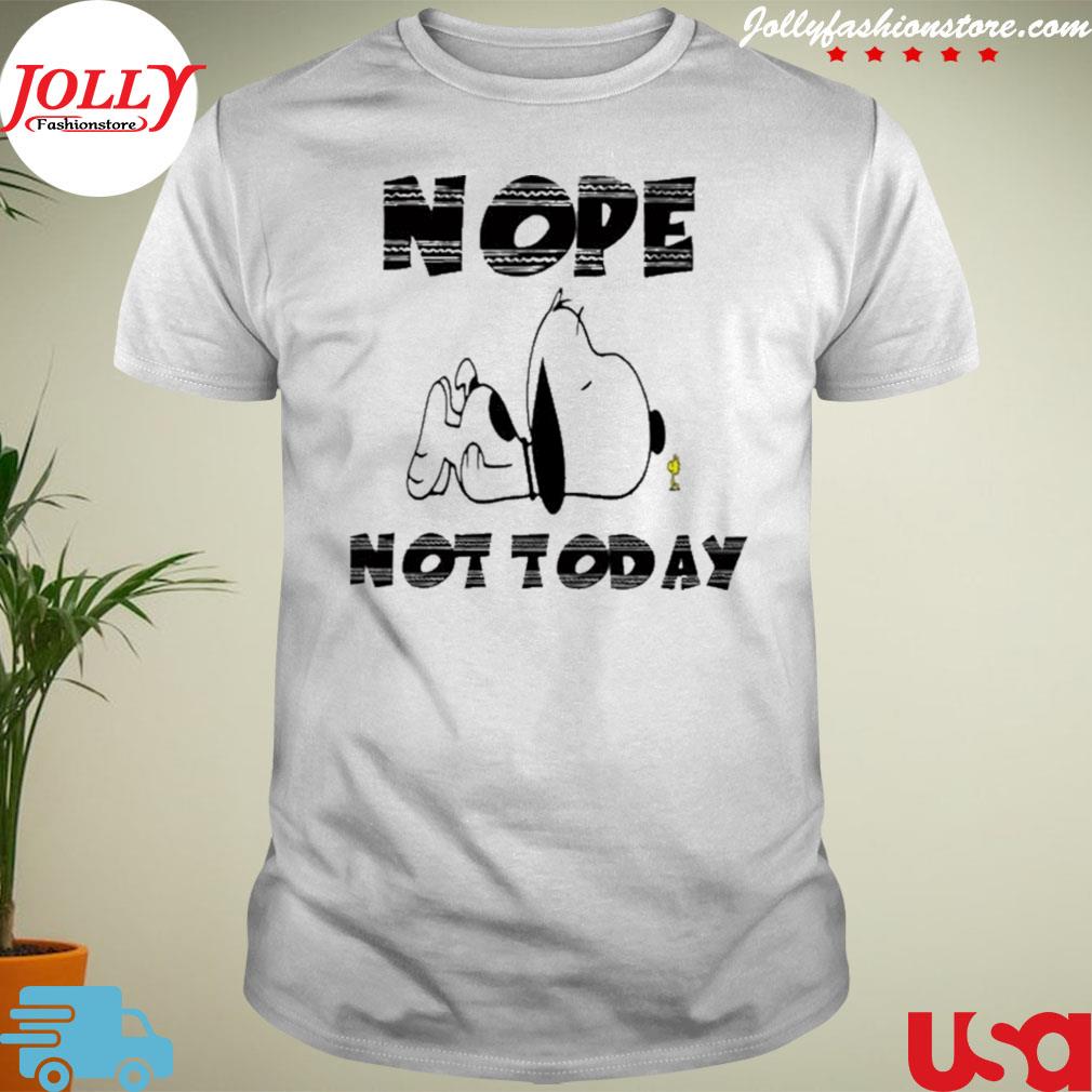 Snoopy nope not today shirt