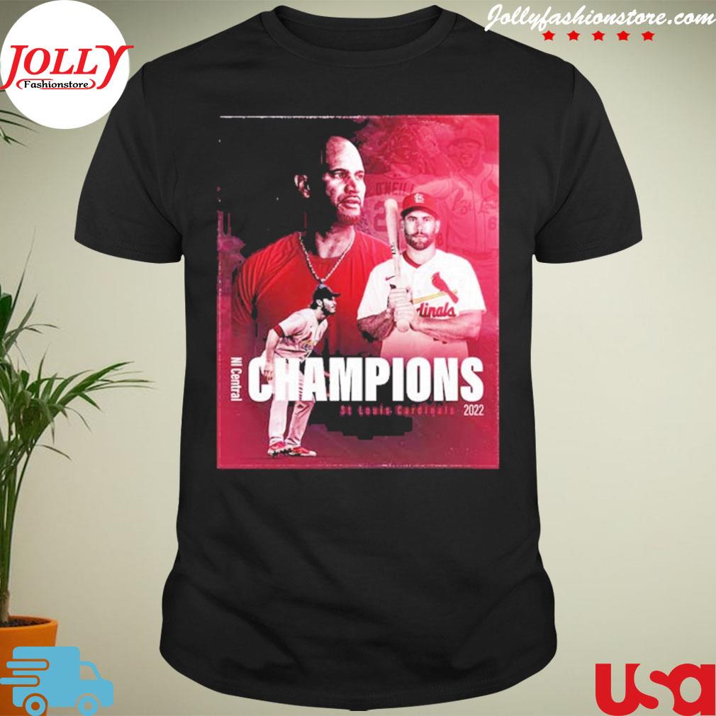 St. louis cardinals champions nl central 2022 new design shirt