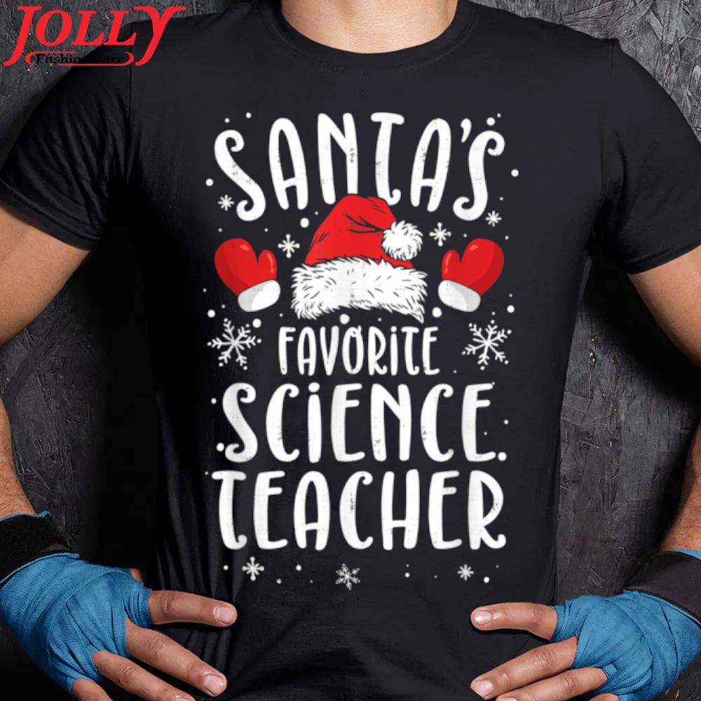 Teaching santa's favorite science teacher santas favorite new design s Women Ladies Tee Shirt