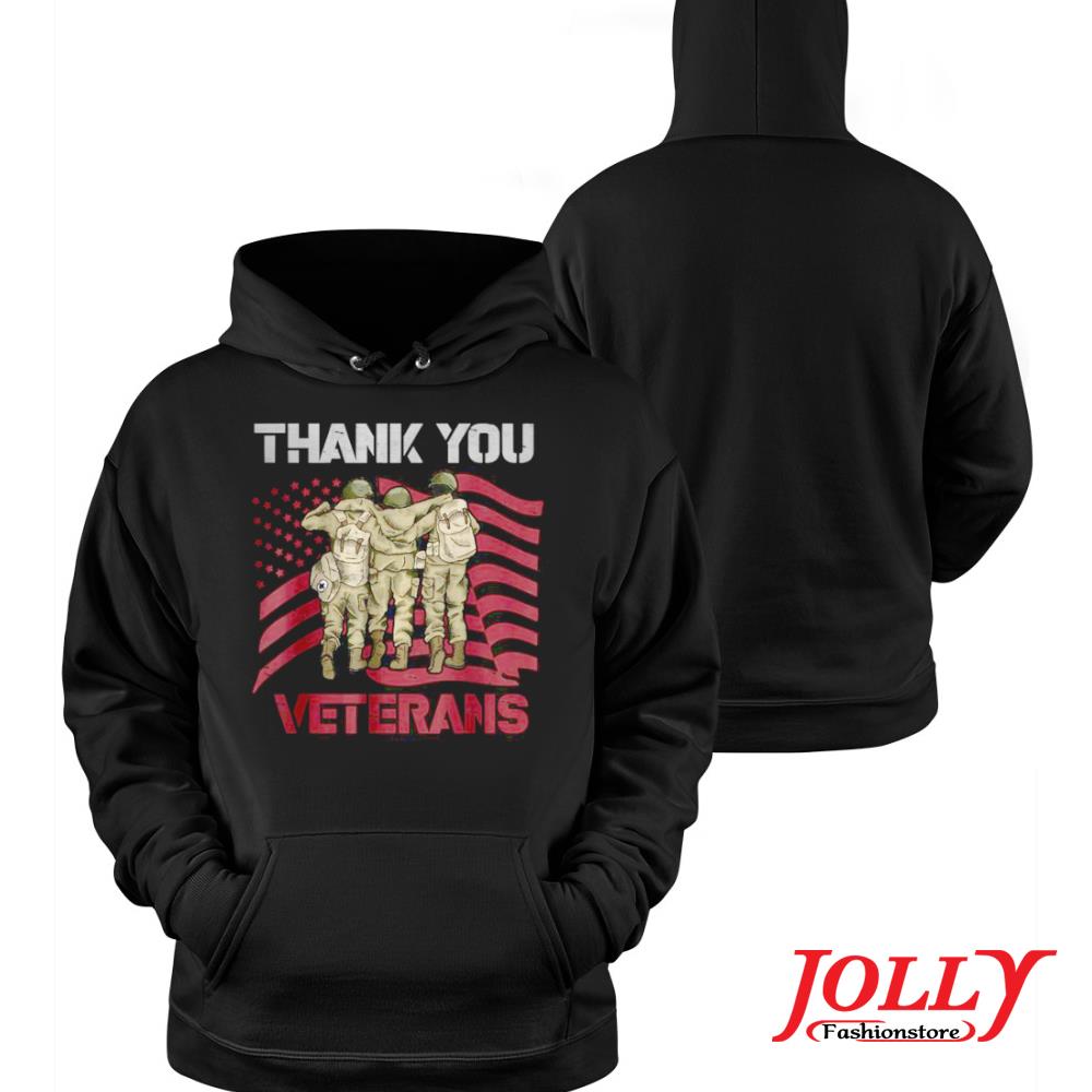 Thank you veterans American flag combat boots veteran day 2022 s Hoodie