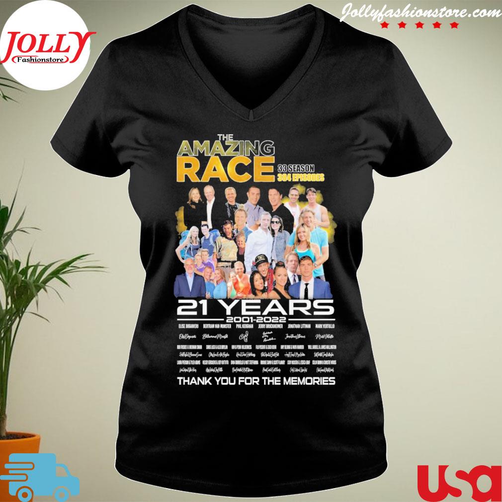 The amazing race season 21 years 2001 202 thank you for the memories signature s Ladies Tee