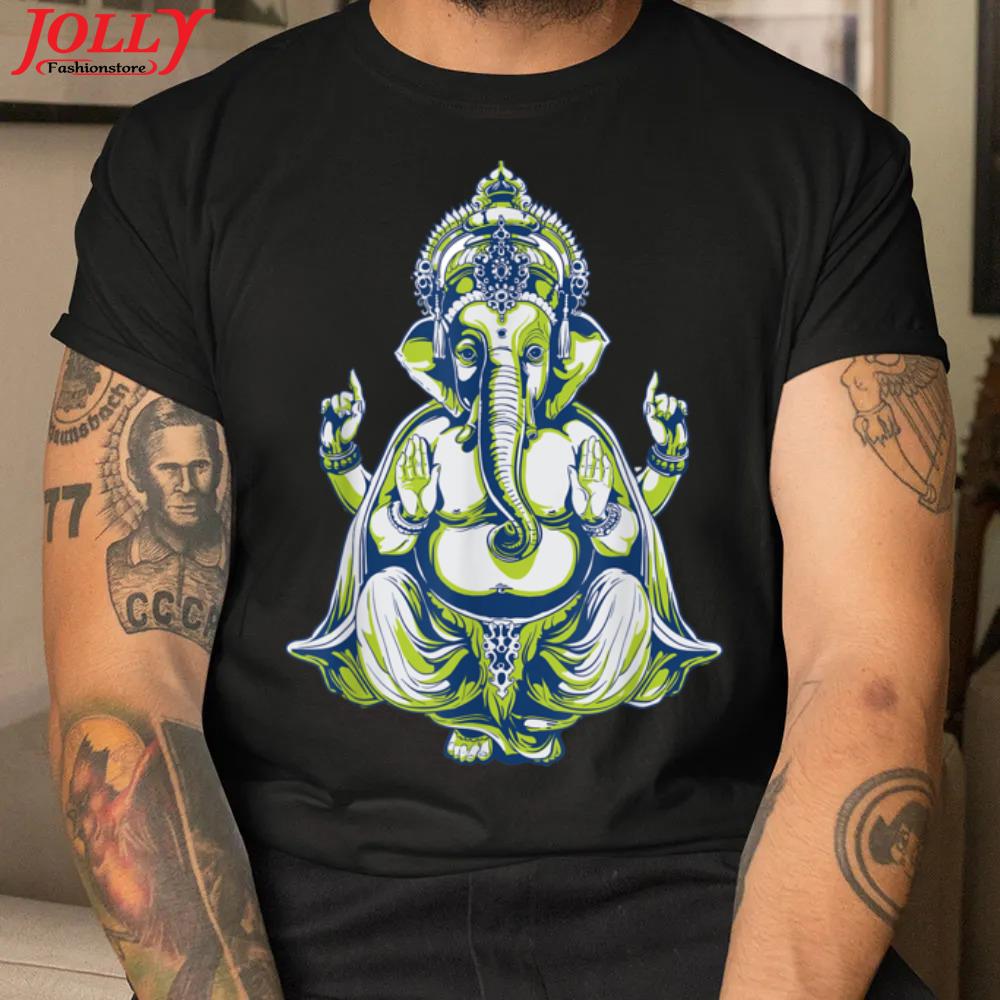 Women's ganesha elephant henna yoga shirt