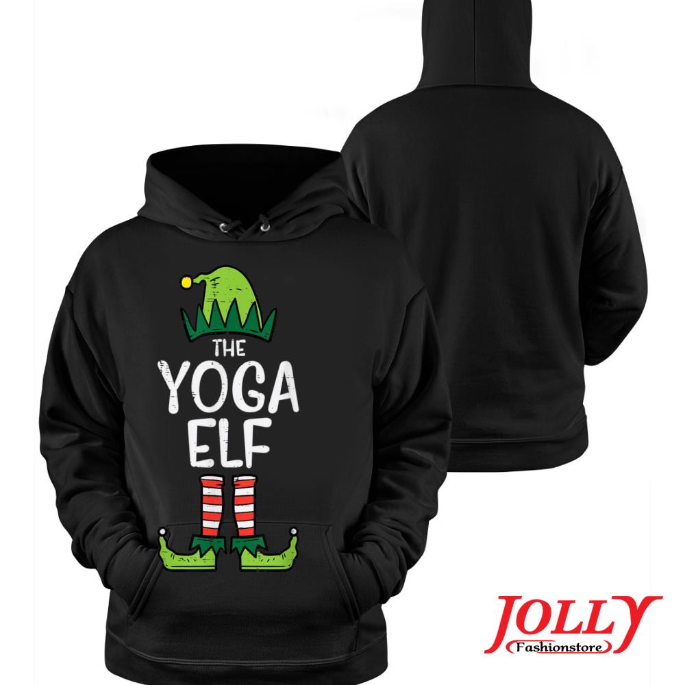 Yoga elf xmas pjs matching christmas pajamas for family mom s Hoodie