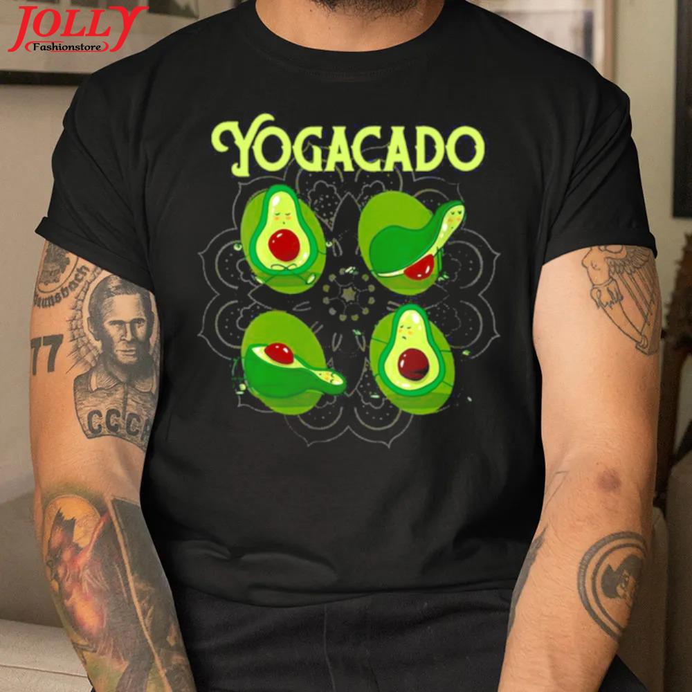 Yogacado meditation yoga poses namaste yoga shirt