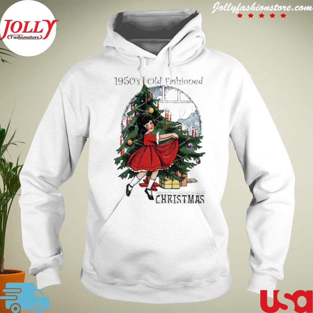 1950s old fashioned Christmas s Hoodie