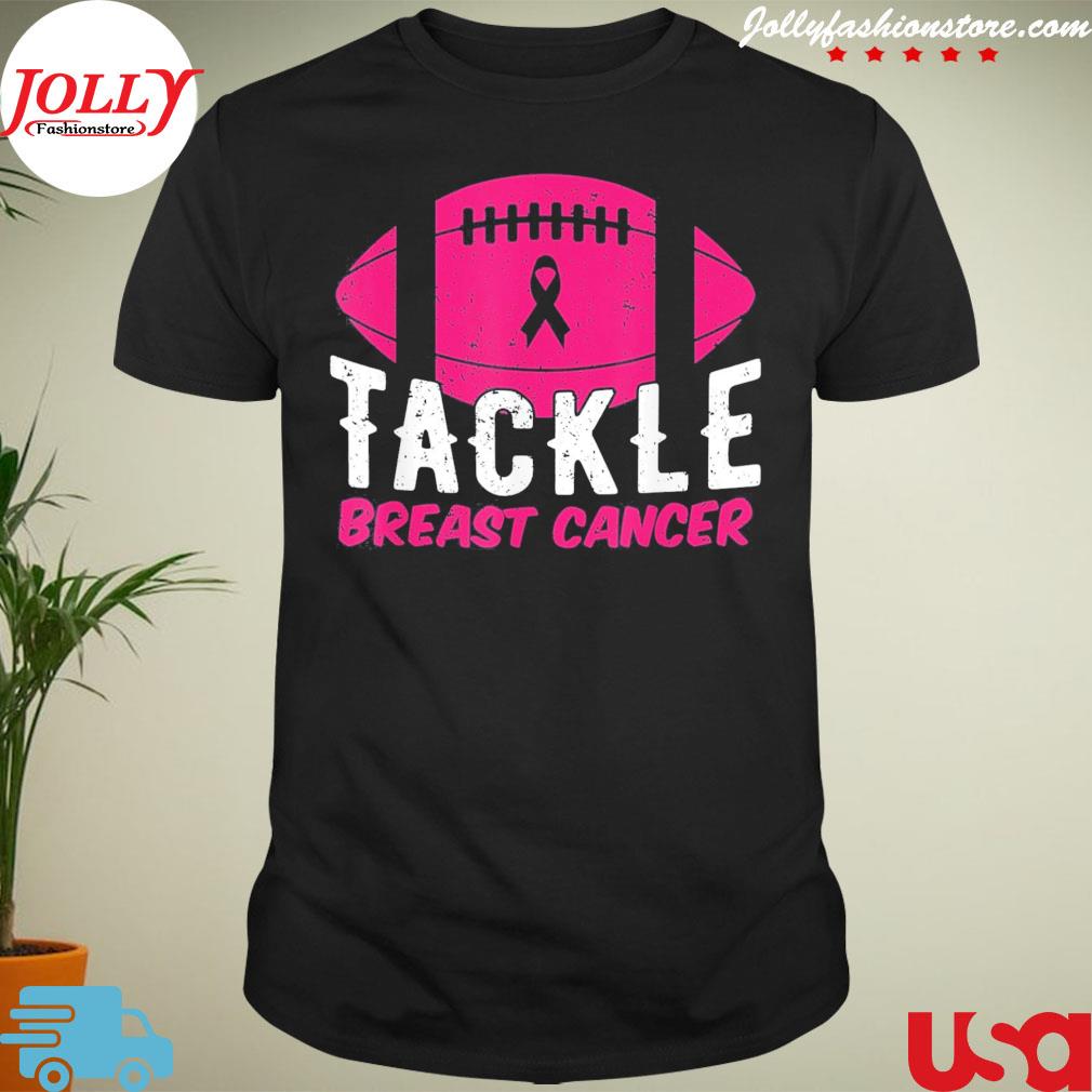 Football ribbon breast cancer vintage shirt