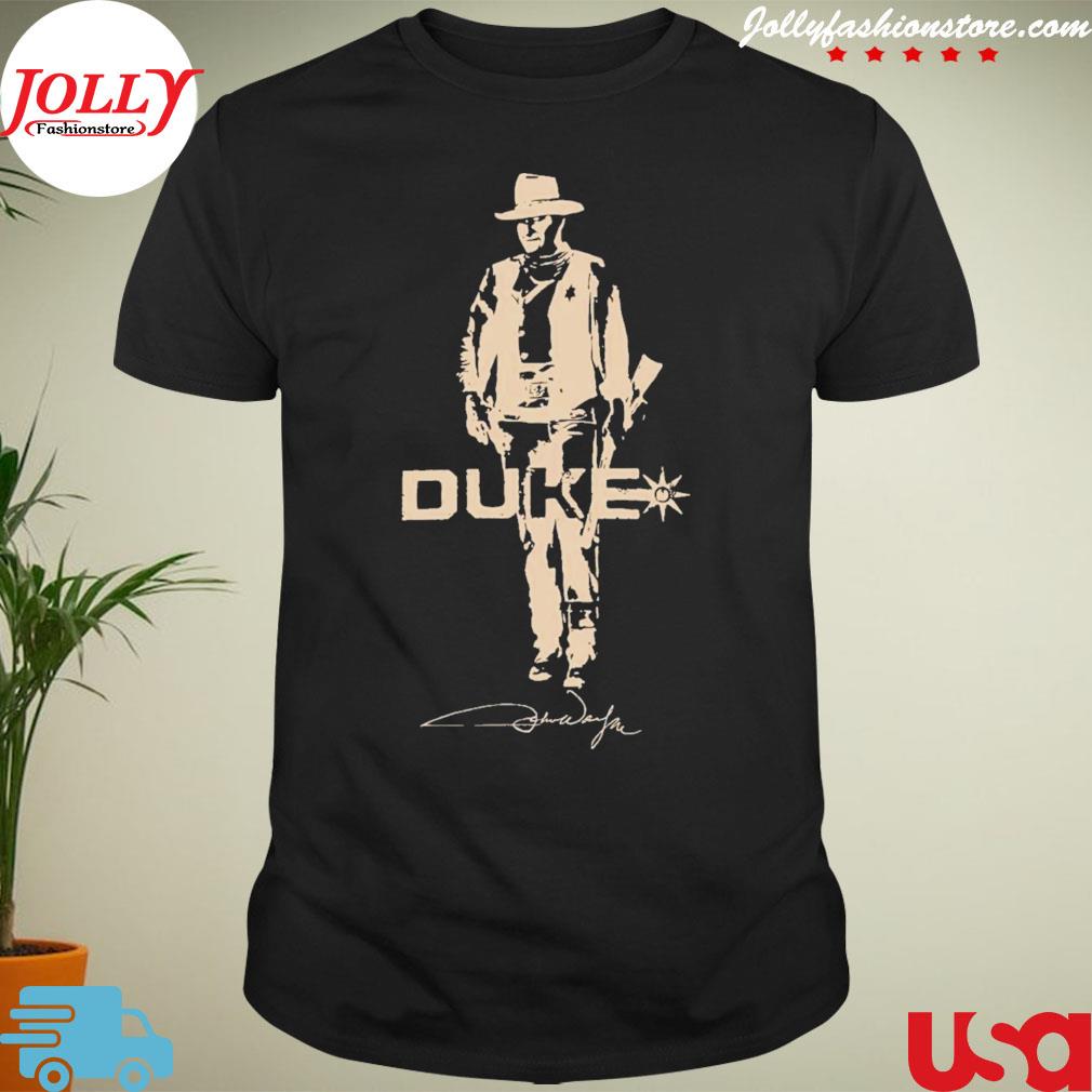 John wayne the duke actor cowboy signature shirt