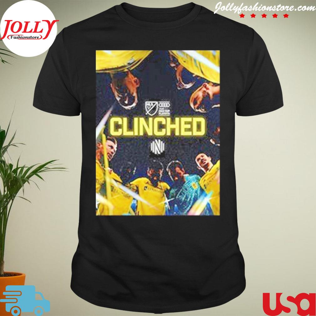 Nashville sc clinched 2022 audI mls cup playoffs shirt