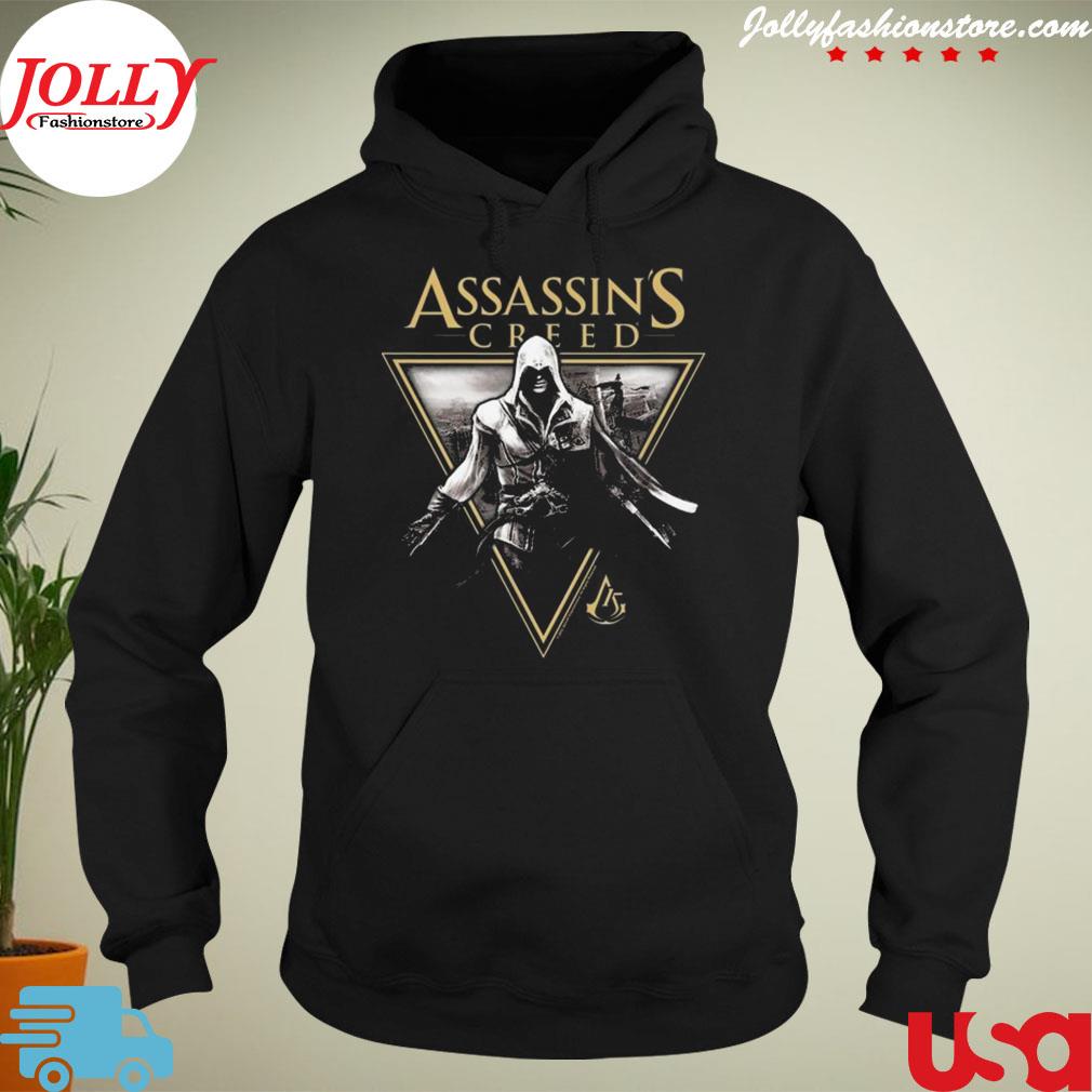 15th anniversary assassin's creed 2 ezio box up T-s hoodie-black