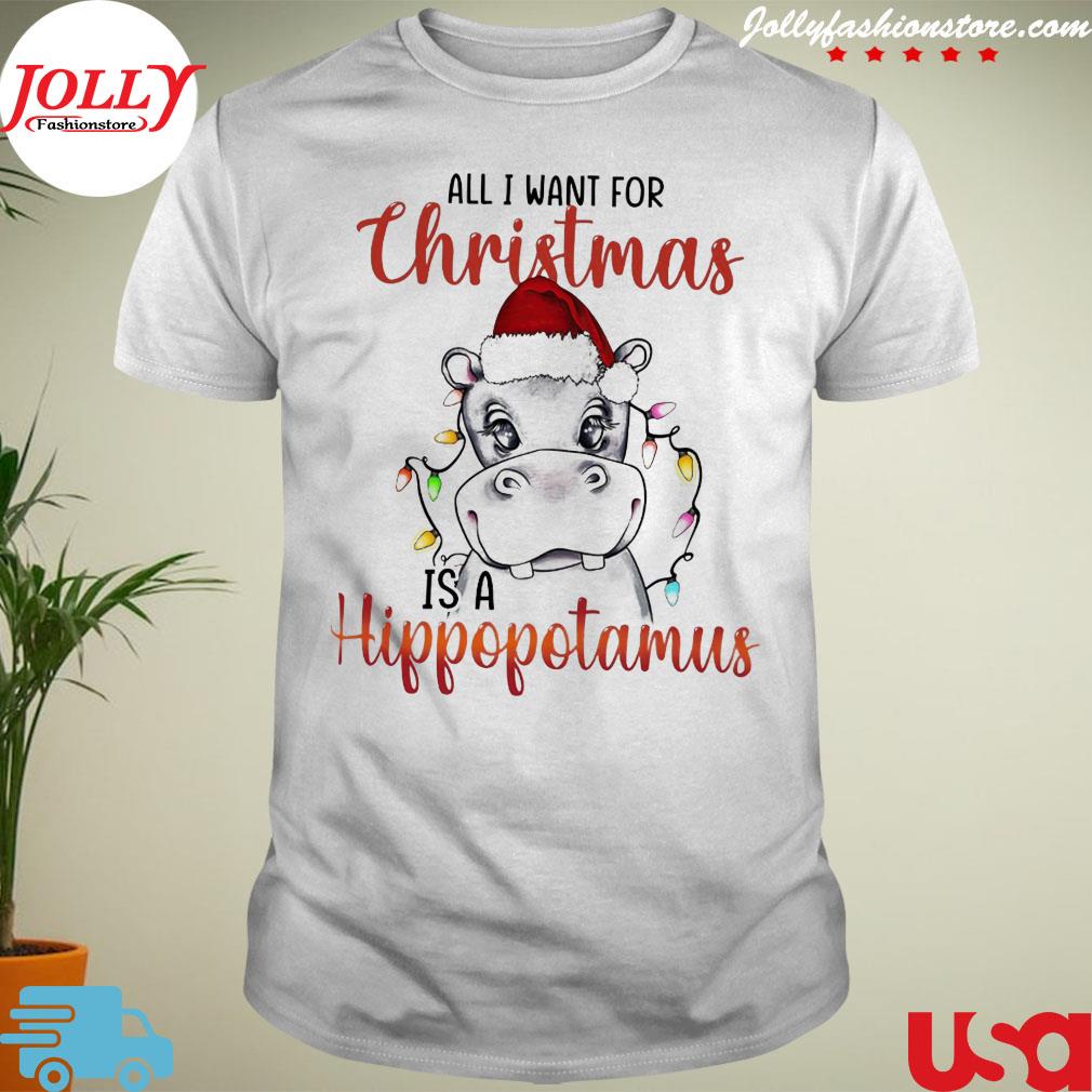 All I want for Christmas is a hippopotamus shirt