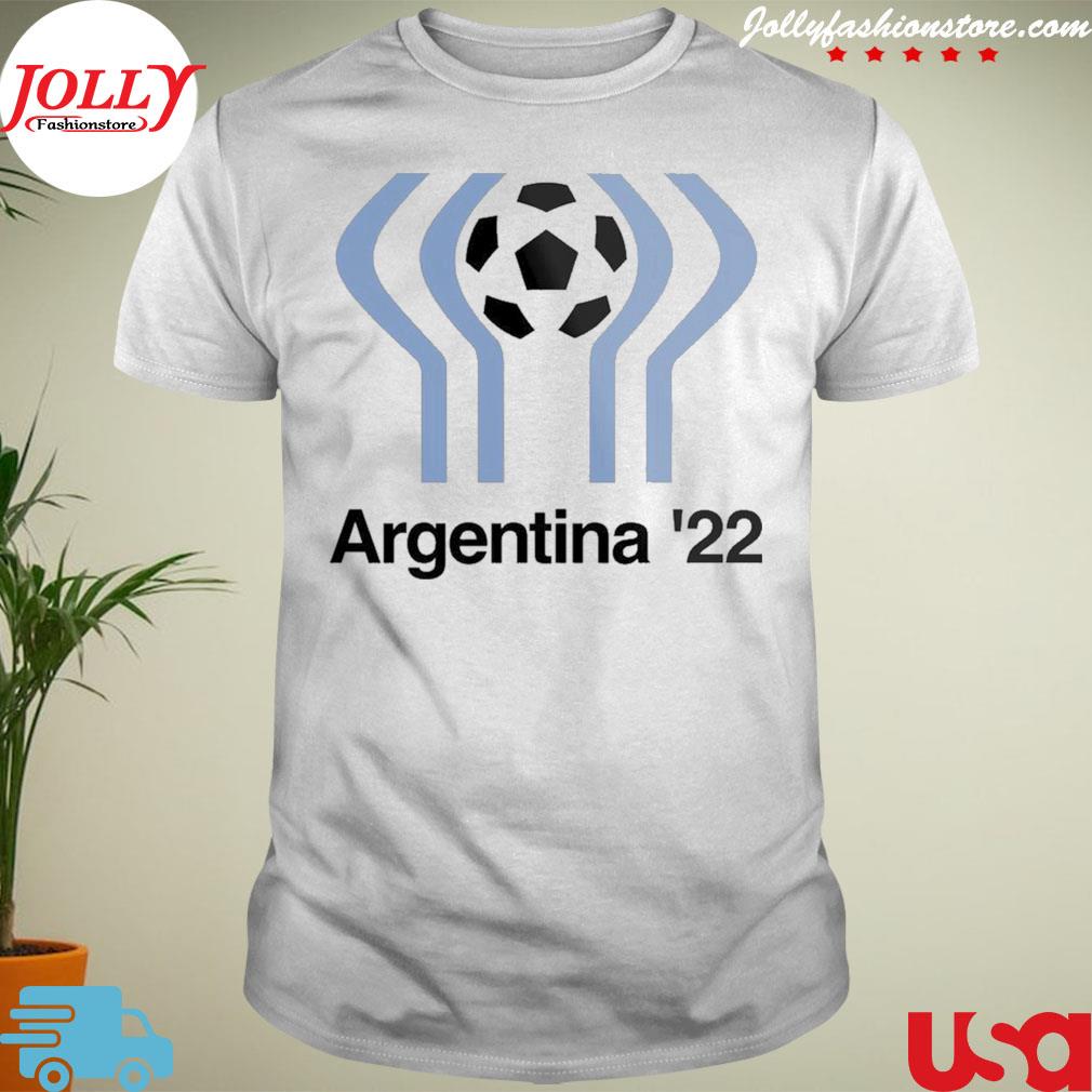 Argentina soccer team world cup 2022 retro 78 logo messI shirt