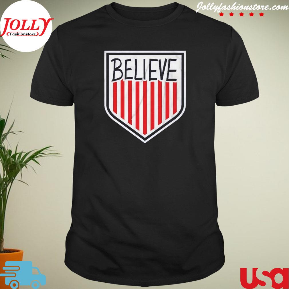 Believe crest logo shirt