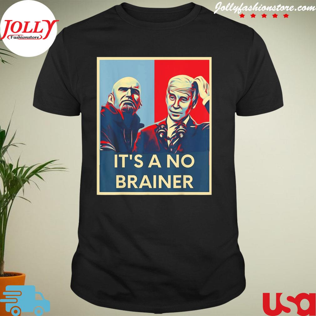 Biden fetterman 2024 it's a no brainer Trump xmas political T-shirt