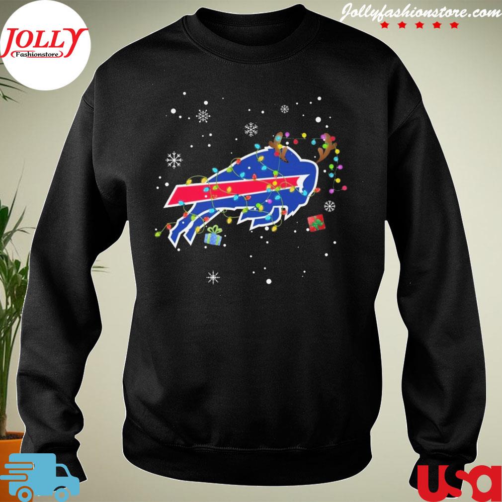 Buffalo Bills lights Christmas gift merry Christmas logo T-s Sweater