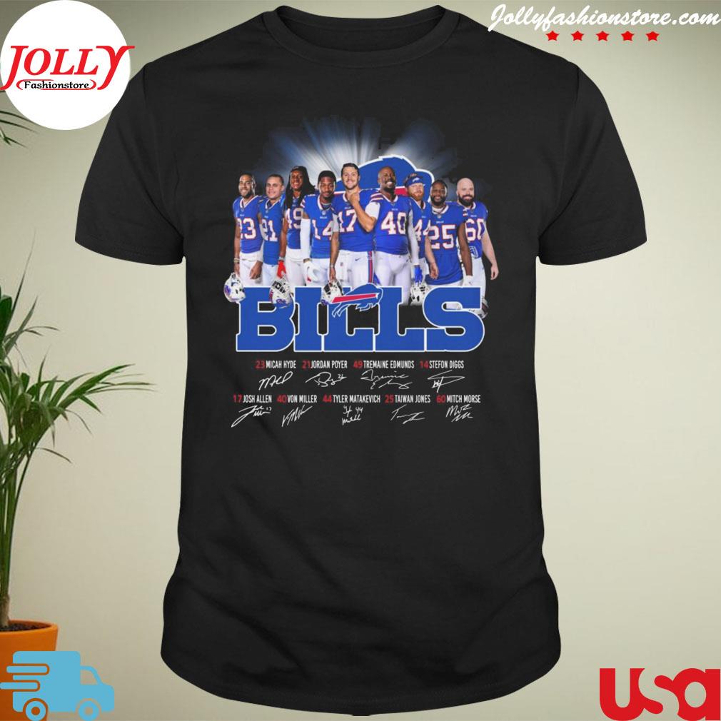 Buffalo Bills teams Football signatures T-shirt