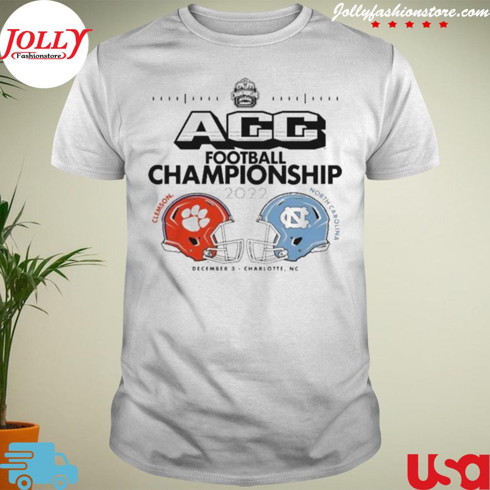 Clemson tigers vs carolina tar heels 2022 acc Football championship matchup shirt