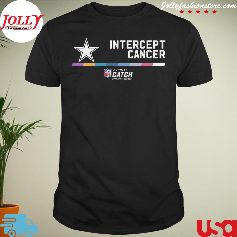 Dallas Cowboys intercept cancer NFL T-shirt