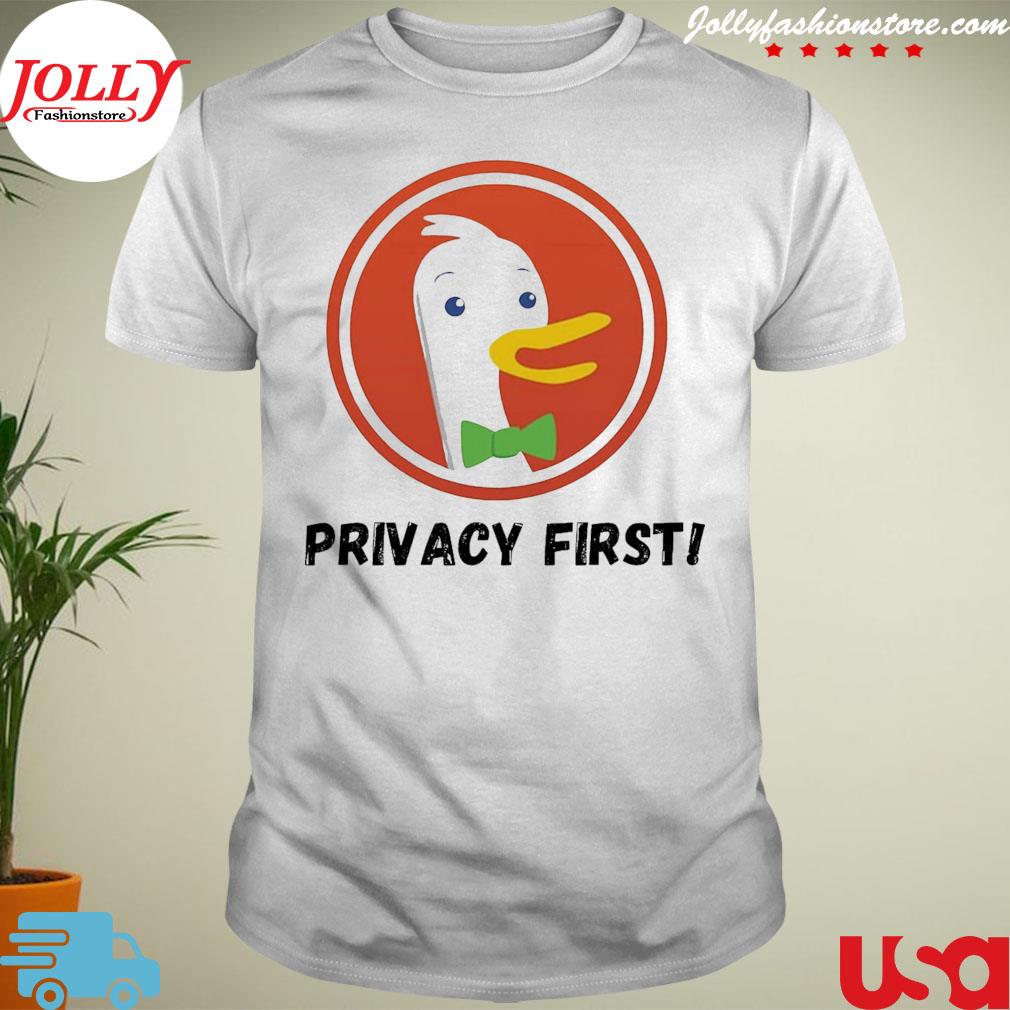 Duckduckgo privacy web browser for internet T-shirt