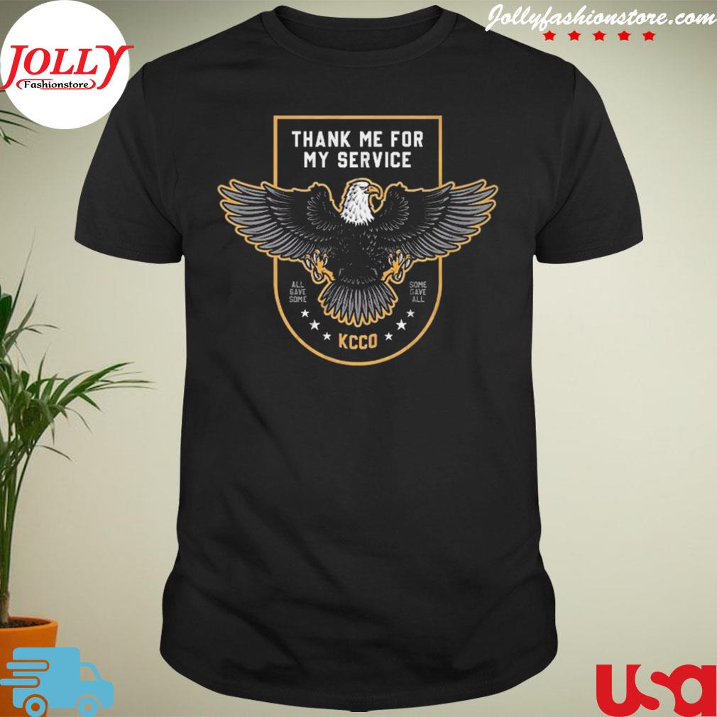 Eagle thank me for my service kcco American flag shirt