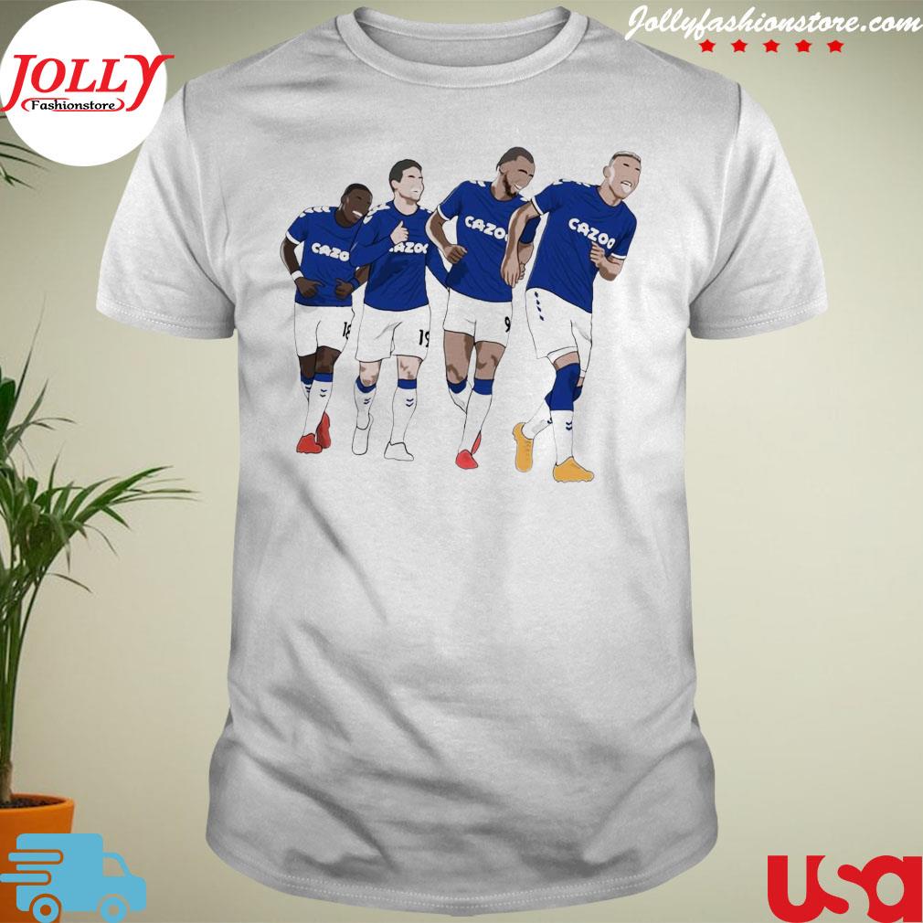 Everton goal celebration richarlison calvert lewin rodriguez nkounkou T-shirt
