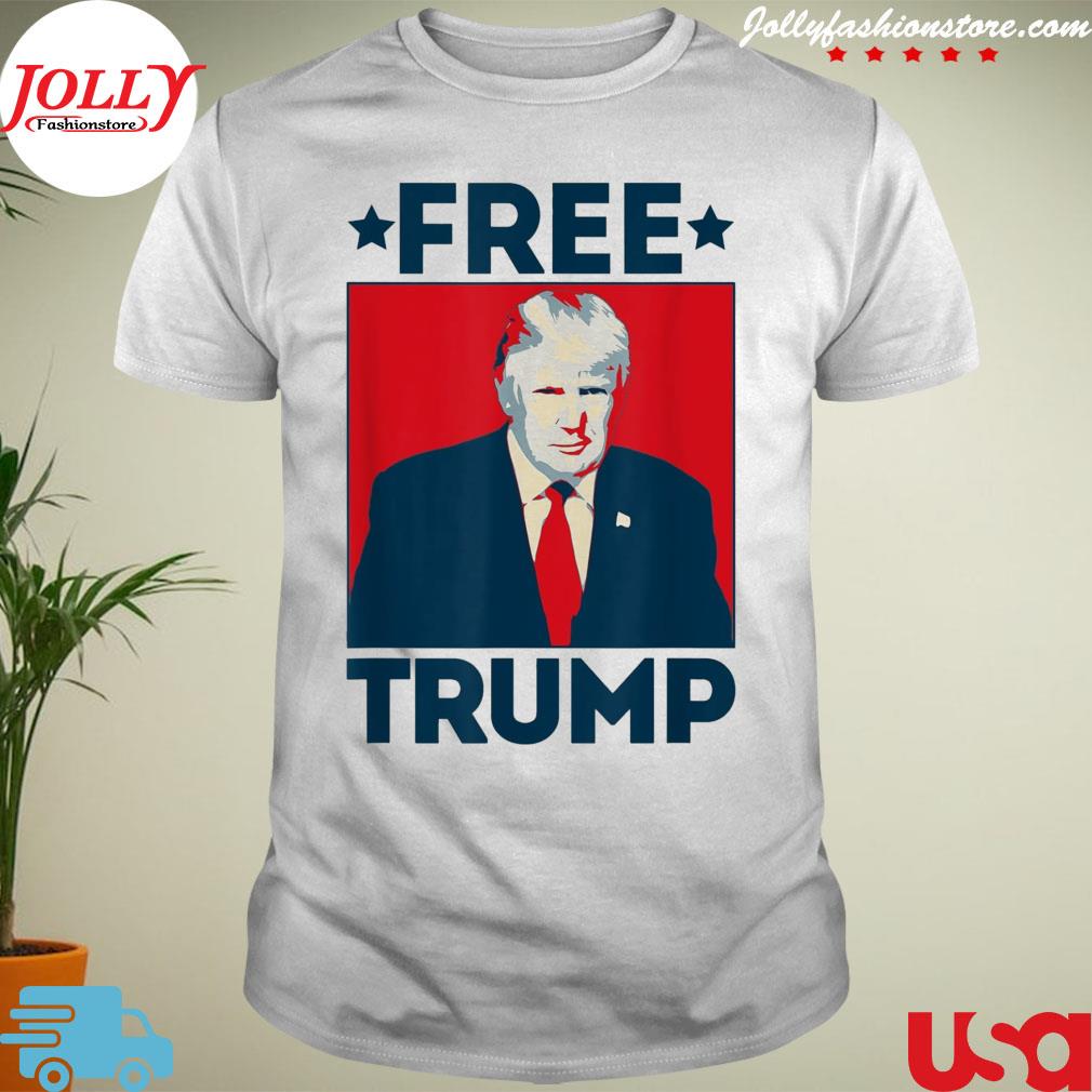 Free Trump pop art portrait retro vintage 2022 shirt