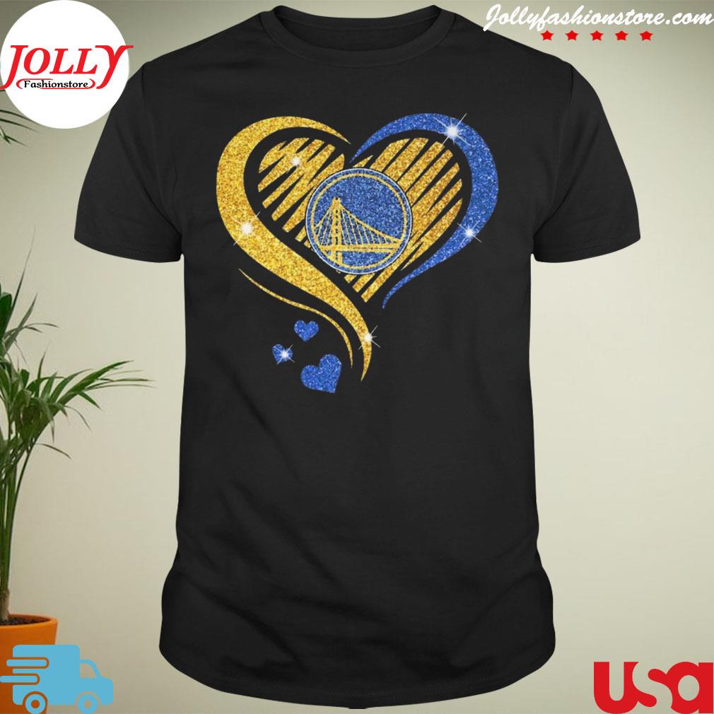 Golden state warriors heart basketball T-shirt